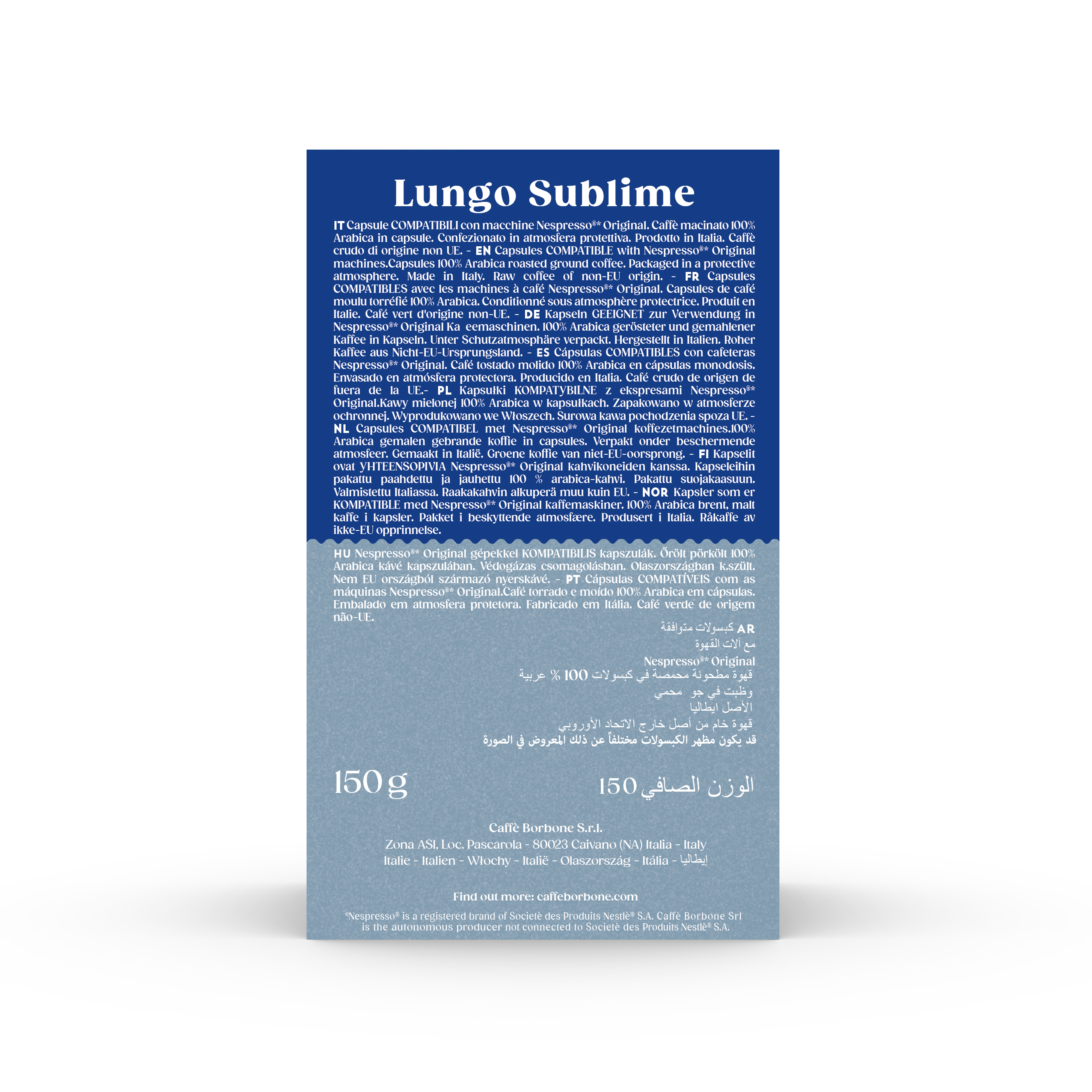 Borbone Lungo Sublime Nespresso® kompatibel* - 30er Pack Borbone Lungo Sublime Nespresso® kompatibel* - 30er Pack